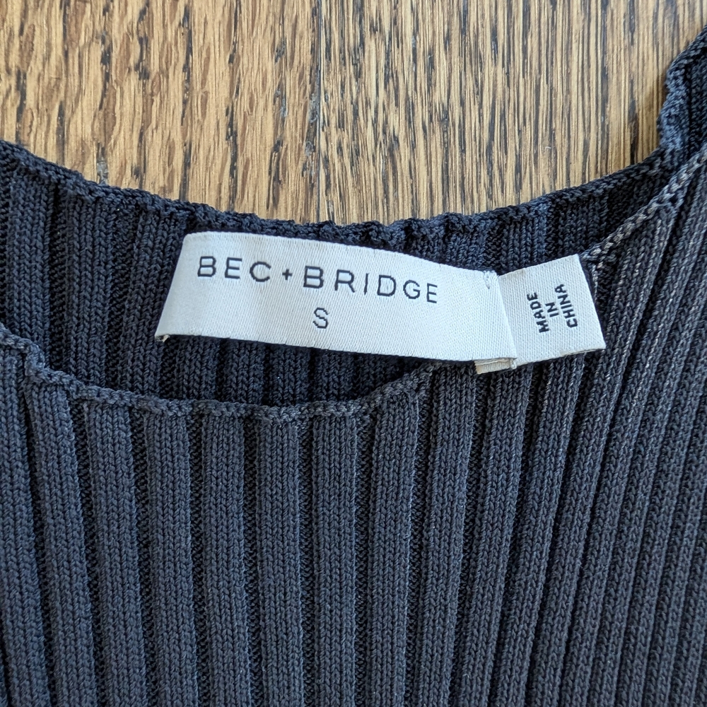 bec + bridge Black Sleeveless Mini Dress - Picture 2 of 7